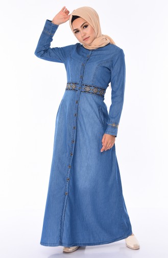 Jeans Blue Abaya 5168-02