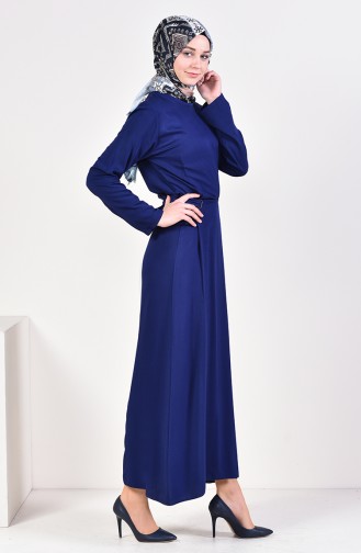 فستان أزرق كحلي 5181-03