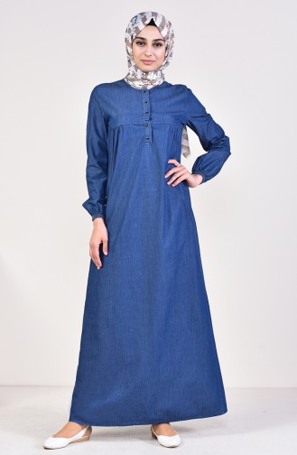 Robe Hijab Bleu Marine 5166-01