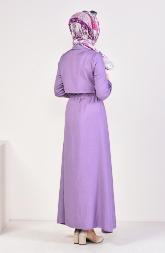 Front Buttoned Dress 18006-09 Lilac 18006-09