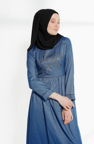 Robe Hijab Indigo 9020-08
