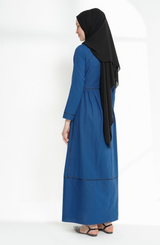 Indigo Hijab Dress 9020-08