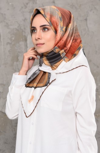 Pattern Rayon Scarf  2246-07 Anthracite 2246-07