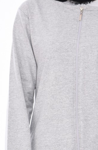 Zippered Tracksuit 10100A-03 Gray 10100A-03