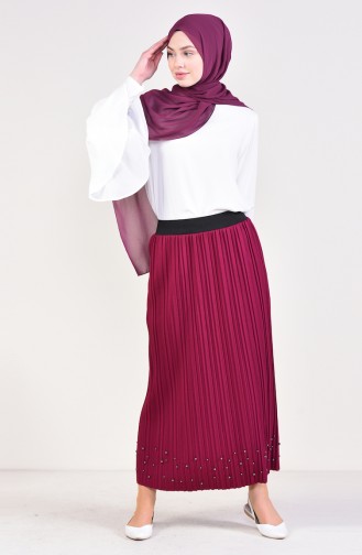 Pleated Skirt  5026-12 Fuchsia 5026-12