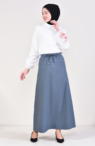 Elastic Waist Skirt 1025-11 Mold Blue 1125A-02