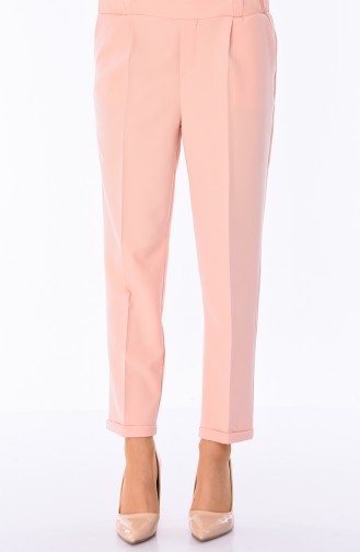 Cuff Leg Pants  1022-02 Salmon 1022-02