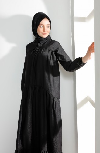 Robe Froncée 7268-16 Noir 7268-16