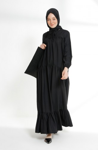 Black İslamitische Jurk 7268-16