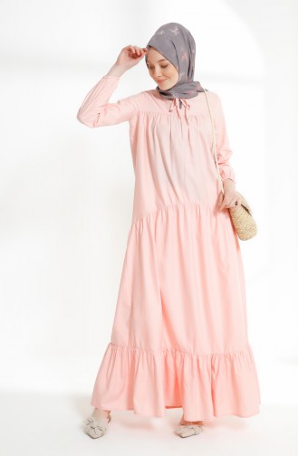 Ruched Dress 7268-15 Powder 7268-15