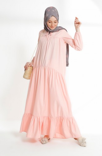 Ruched Dress 7268-15 Powder 7268-15