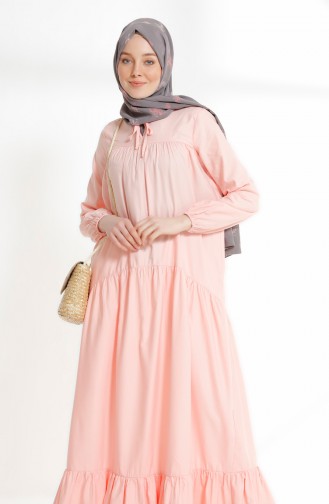 Ruched Dress 7268-15 Powder 7268-15