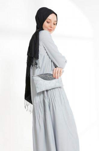 Robe Froncée 7268-12 Gris 7268-12