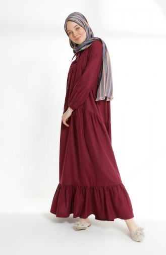 Robe Froncée 7268-08 Plum 7268-08