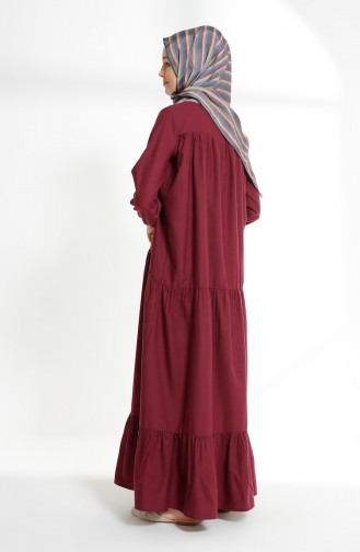 Ruched Dress 7268-08 Damson 7268-08