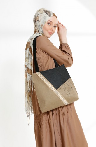 Camel Hijab Dress 7298-10