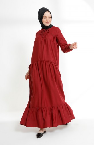 Robe Hijab Bordeaux 7243-11