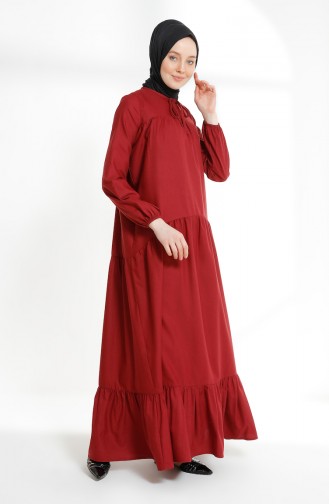 Robe Hijab Bordeaux 7243-11