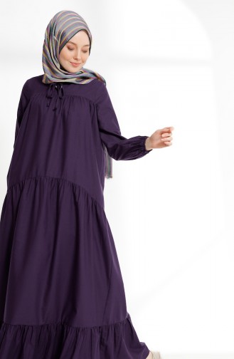 Pleated Dress 7243-12 Purple 7243-12