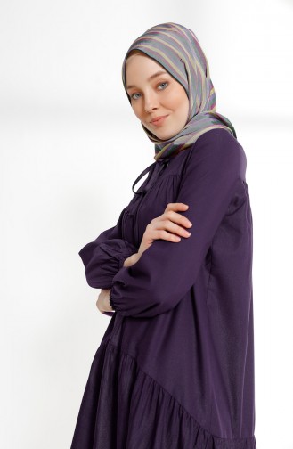 Purple İslamitische Jurk 7268-05