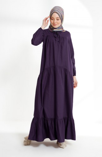Pleated Dress 7243-12 Purple 7243-12