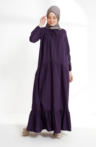 Ruched Dress 7268-05 Purple 7268-05