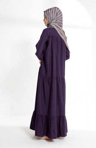 Pleated Dress 7243-12 Purple 7243-12