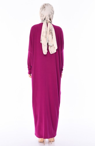 Fuchsia Hijab Dress 8813-04