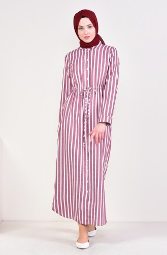 Striped Dress 6031-02 Bordeaux 6031-02