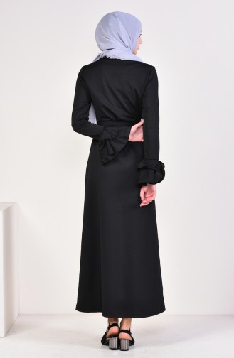 Black Hijab Dress 4028-01