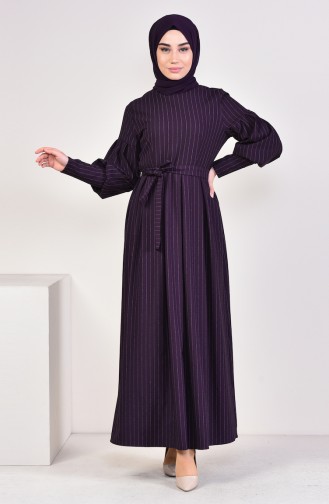 Purple Hijab Dress 12864-04
