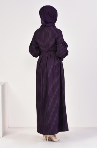 Purple Hijab Dress 12864-04
