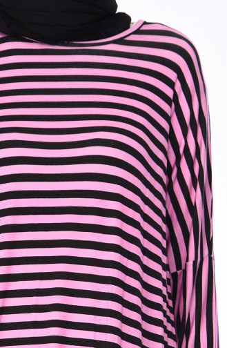 Striped Tunic 7893B-01 Pink 7893B-01