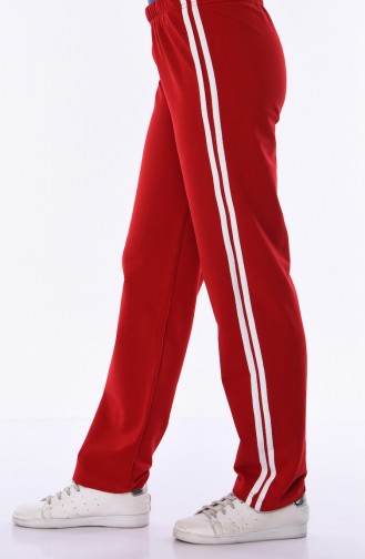 Waist Elastic Tracksuit 18006A-08 Red 18006A-08