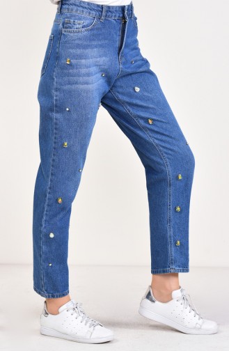 Stony Denim Trousers 2563-01 Navy Blue 2563-01