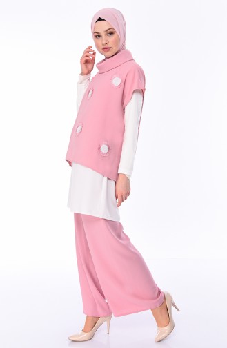 sequined 3 Pisces Suit 0101-02 dry Rose 0101-02