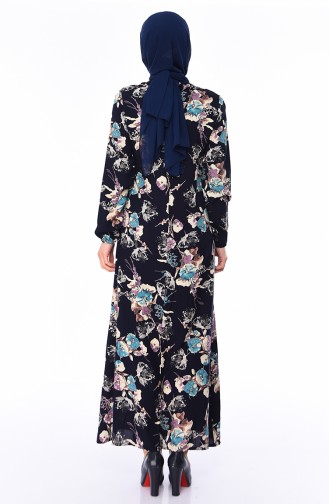 Blue Hijab Dress 0540-03