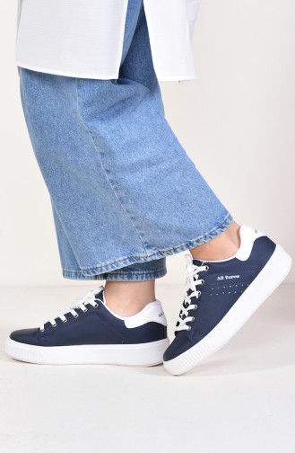 Navy Blue Sport Shoes 0778-09