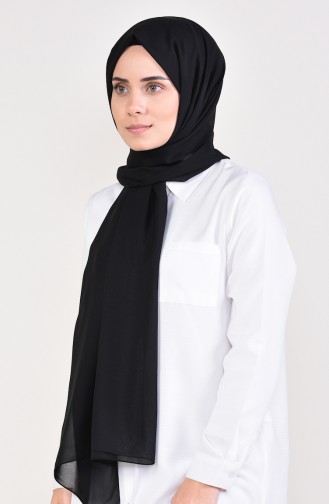 Plain Chiffon Shawl  901479-03 Black 901479-03