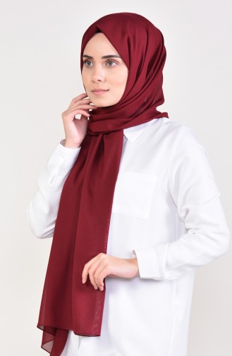 Plain Chiffon Shawl 901479-05 Claret Red 901479-05