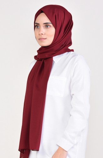 Plain Chiffon Shawl 901479-05 Claret Red 901479-05