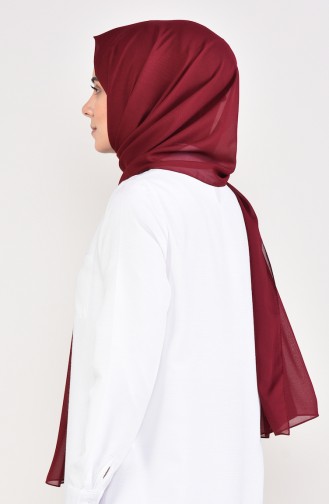 Plain Chiffon Shawl 901479-05 Claret Red 901479-05