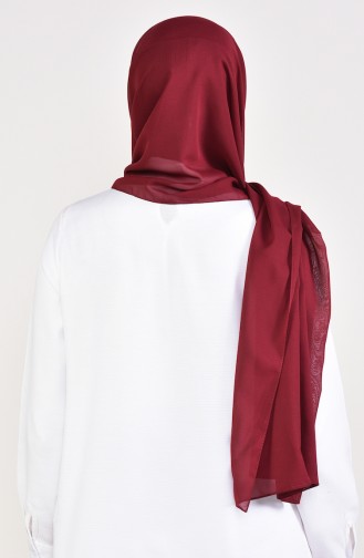 Plain Chiffon Shawl 901479-05 Claret Red 901479-05