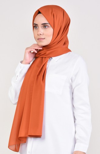 Plain Chiffon Shawl 901479-08 Orange 901479-08