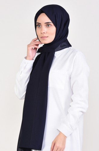 Plain Chiffon Shawl 901479-09 Navy Blue 901479-09