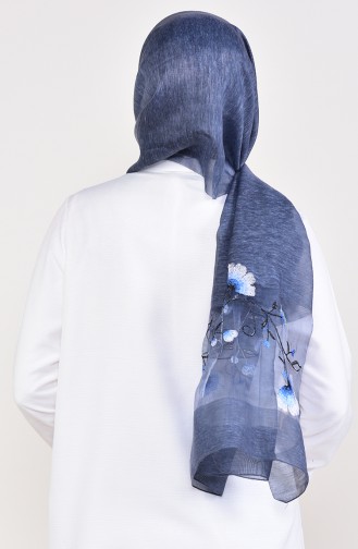 Navy Blue Sjaal 1009-03