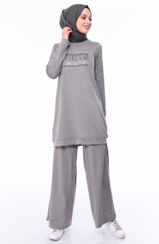 Printed Tracksuit 9062-03 Gray 9062-03