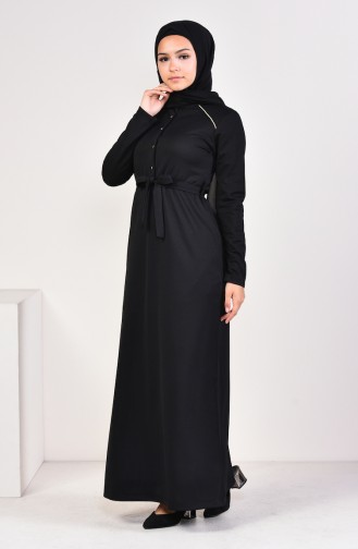 Belted Dress 4079-02 Black 4079-02