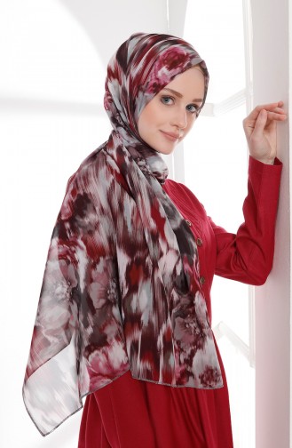 Dark Fuchsia İslamitische Jurk 7215-13