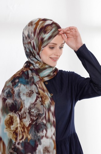 Dunkelblau Hijab Kleider 7215-09